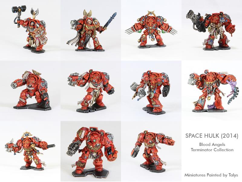 Blood Angels Space Hulk Terminator Armor Space Hulk Painted